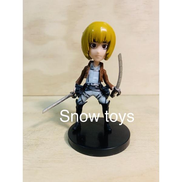 Mô hình Attack On Titan - AOT - Đại chiến Titan - Set 6 nhân vật Eren Mikasa Armin Hange Sasha Levi - Cao 9~10cm