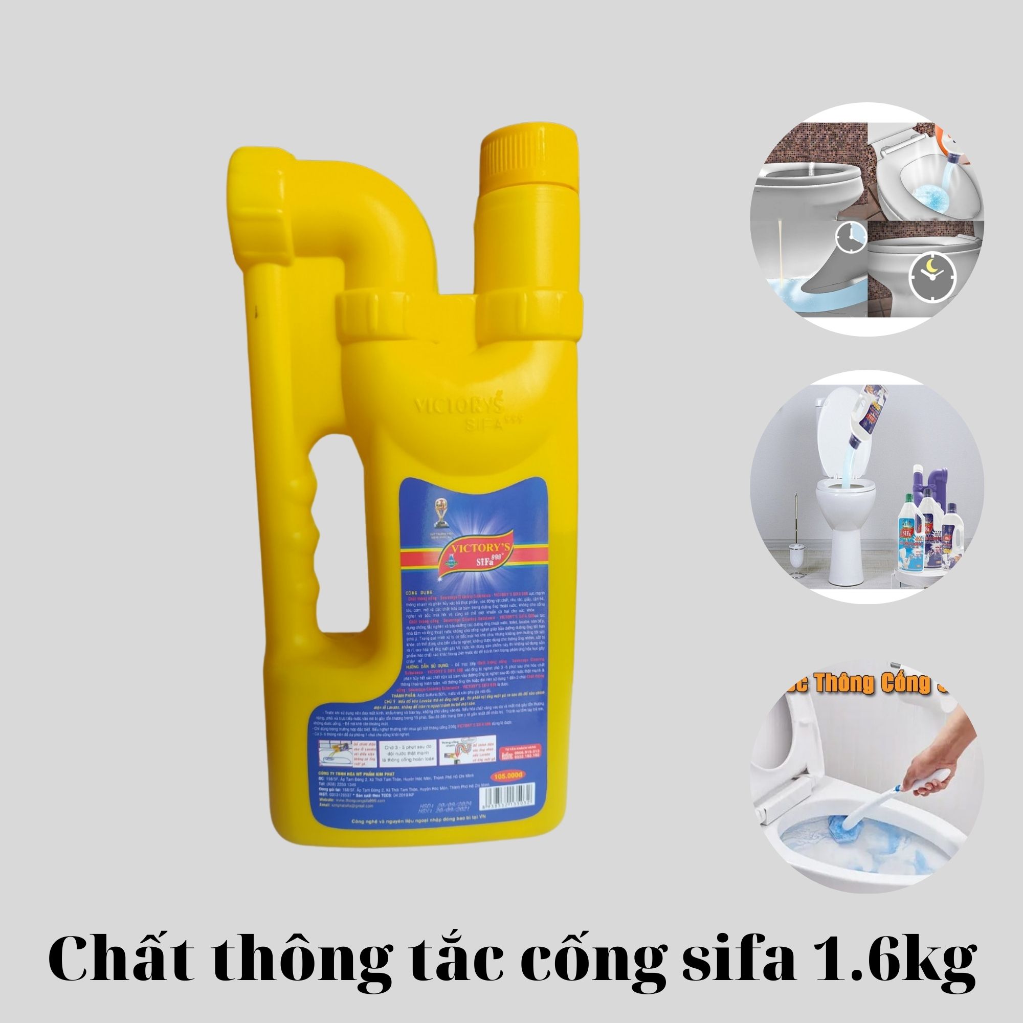 Chất Thông Cống Siêu Mạnh SiFa (1.6kg)