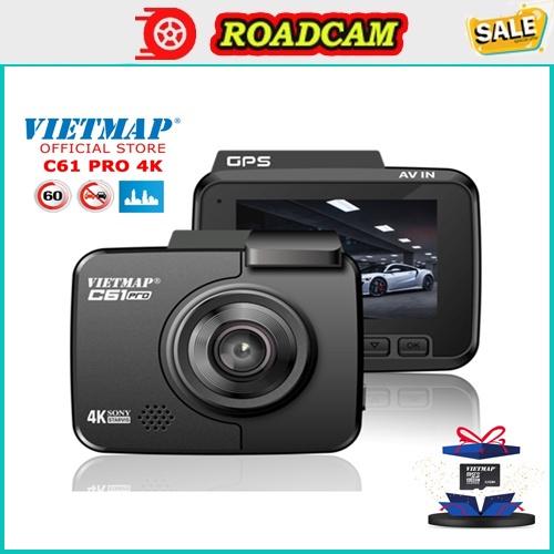 Camera Hành Trình Ô Tô Xe Hơi VIETMAP C61PRO - Độ Phân Giải 4K, Cảnh Báo Bằng Giọng Nói, BH 12 Tháng