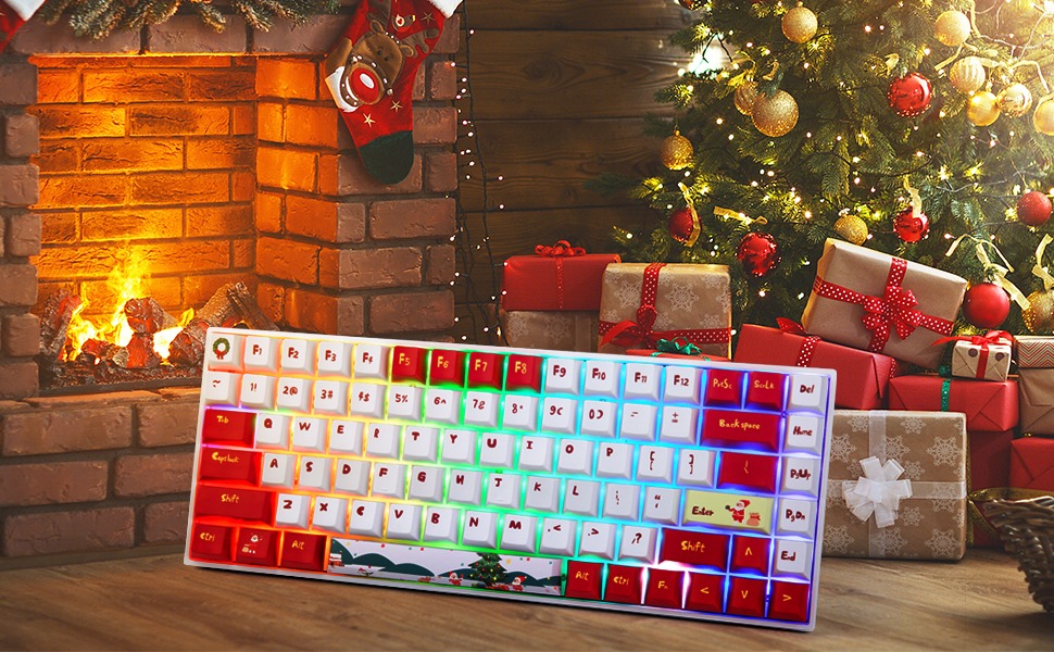 Bộ Keycap Chrismas (Noel) thick PBT Dye-sub - Hàng Chính Hãng