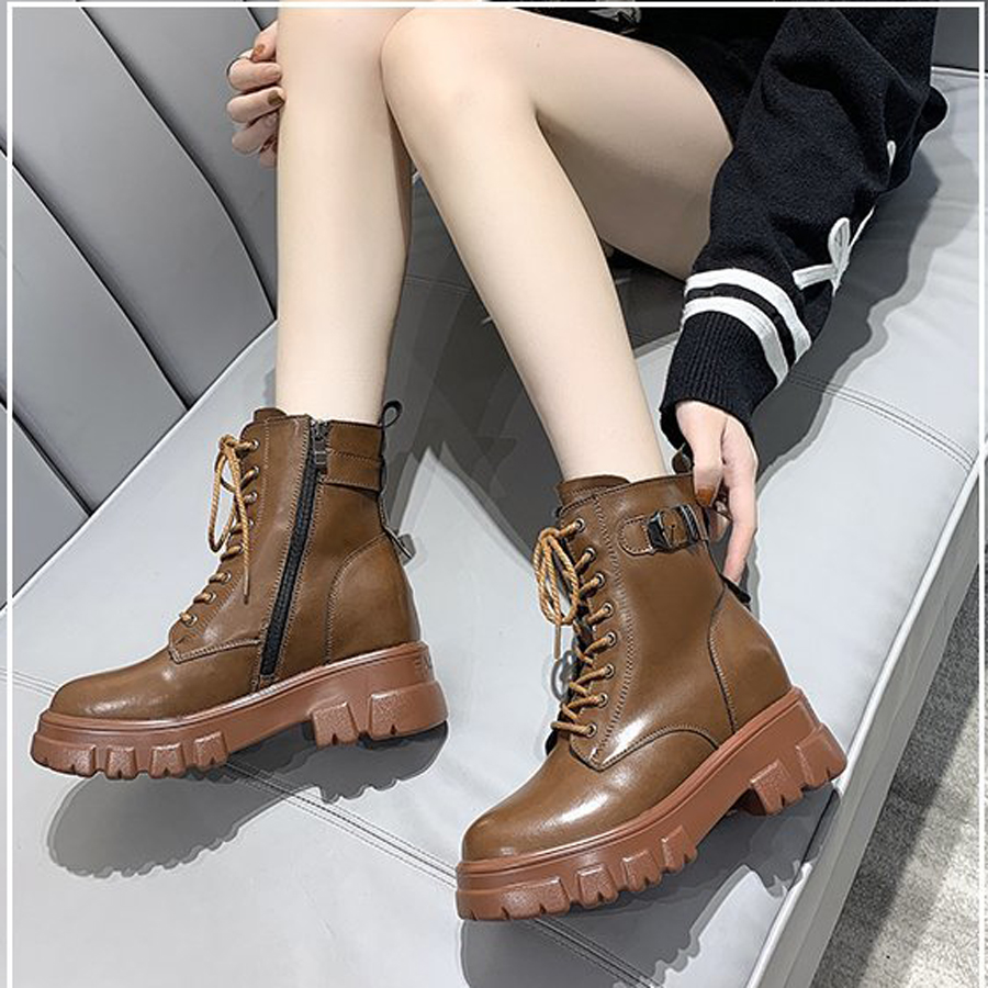 Giày Boot Đế Cao Cool Ngầu 8cm PBOD479
