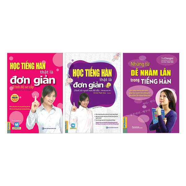 Combo Học Tiếng Hàn Cho Người Mới Bắt Đầu (Tặng Kèm Những Từ Dễ Nhầm Lẫn Trong Tiếng Hàn)