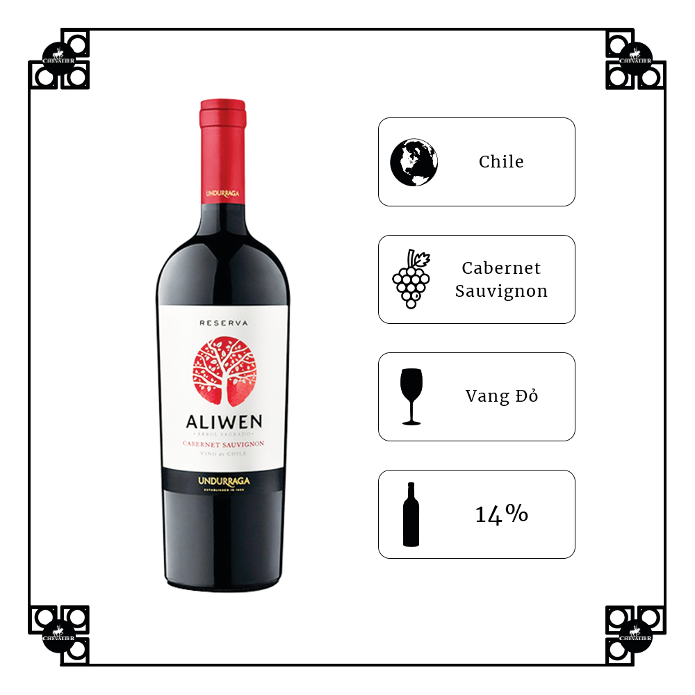 Rượu Vang Chi Lê Undurraga Aliwen Reserva Cabernet Sauvignon