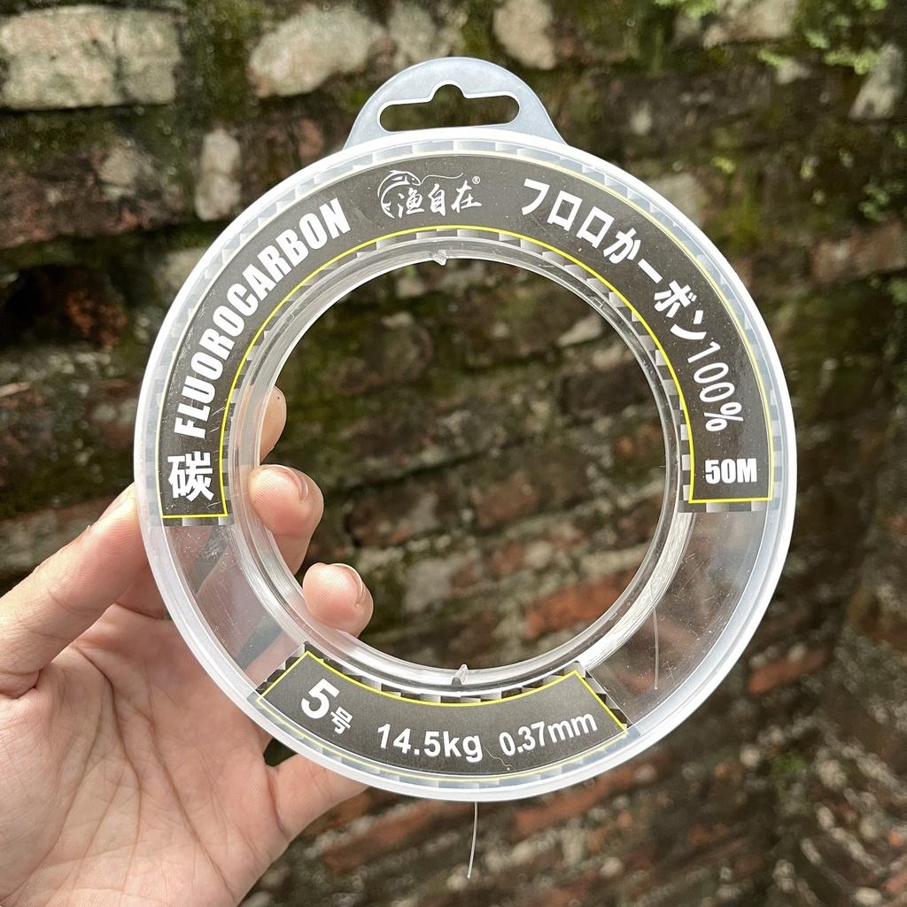 Dây leader câu cá, câu lure FluoroCarbon Nhật Bản Phukiencaulure25 dây cước câu cá, leader tàng hình carbon 100