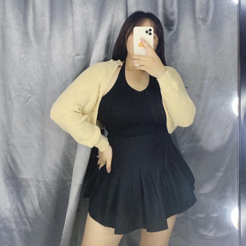 Áo khoác len croptop