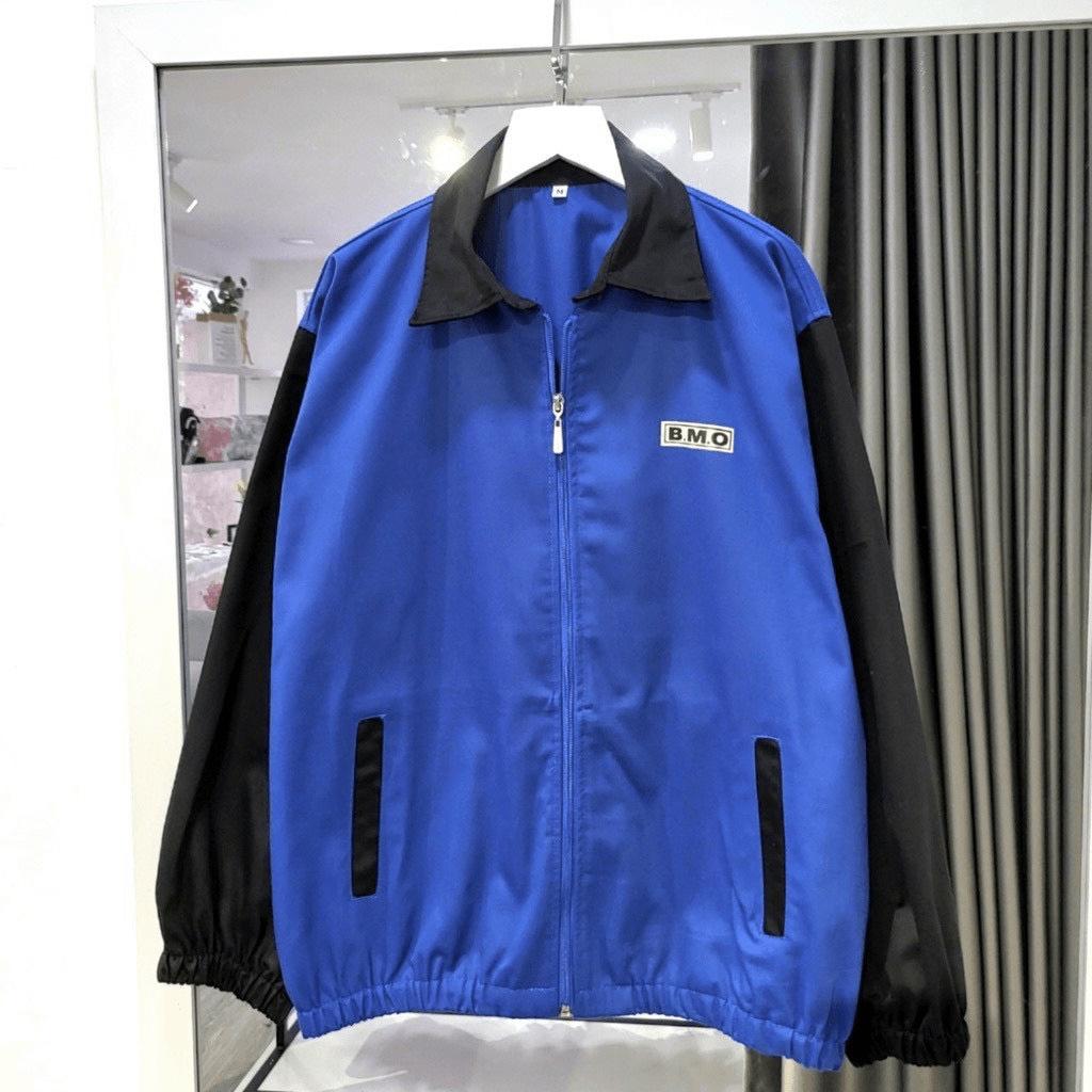 (MẪU MỚI) ÁO KHOÁC KAKI NAM NƯC QUỐC DÂN CỔ BẺ THÊU BMO TAY PHỐI RẮP LĂNG SHOP VALENTINA