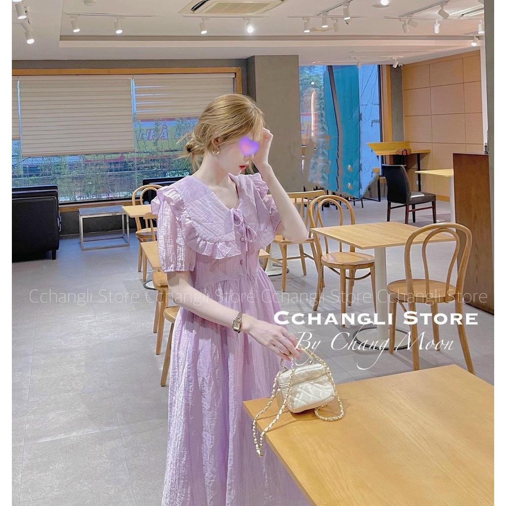 Váy bầu thời trang thiết kế chất voan hai lớp freesize từ 45 đến 70kg