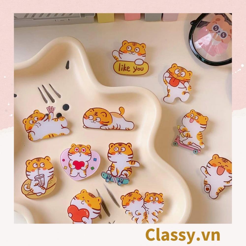 Pin Cài Áo, Balo, Túi Xách Classy bằng mica hình Thú Bông Hoạt Hình Dễ Thương PK649