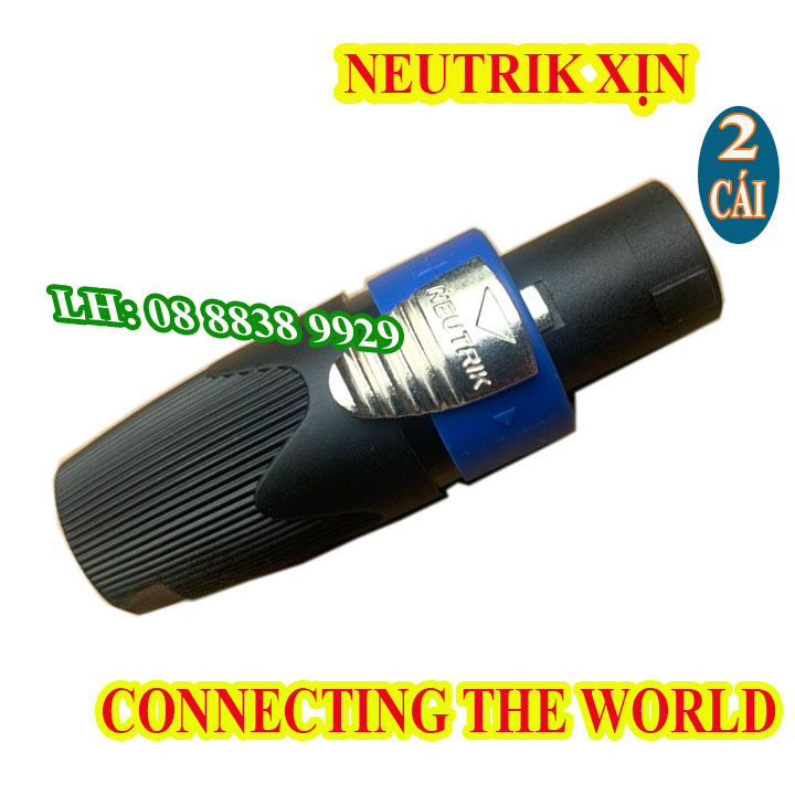 2 JACK LOA SPEAKON NEUTRIK NL4FX CHUÔI CẮM LOA SỰ KIỆN HÀNG NHẬP KHẨU - GIÁ 2 CHIẾC