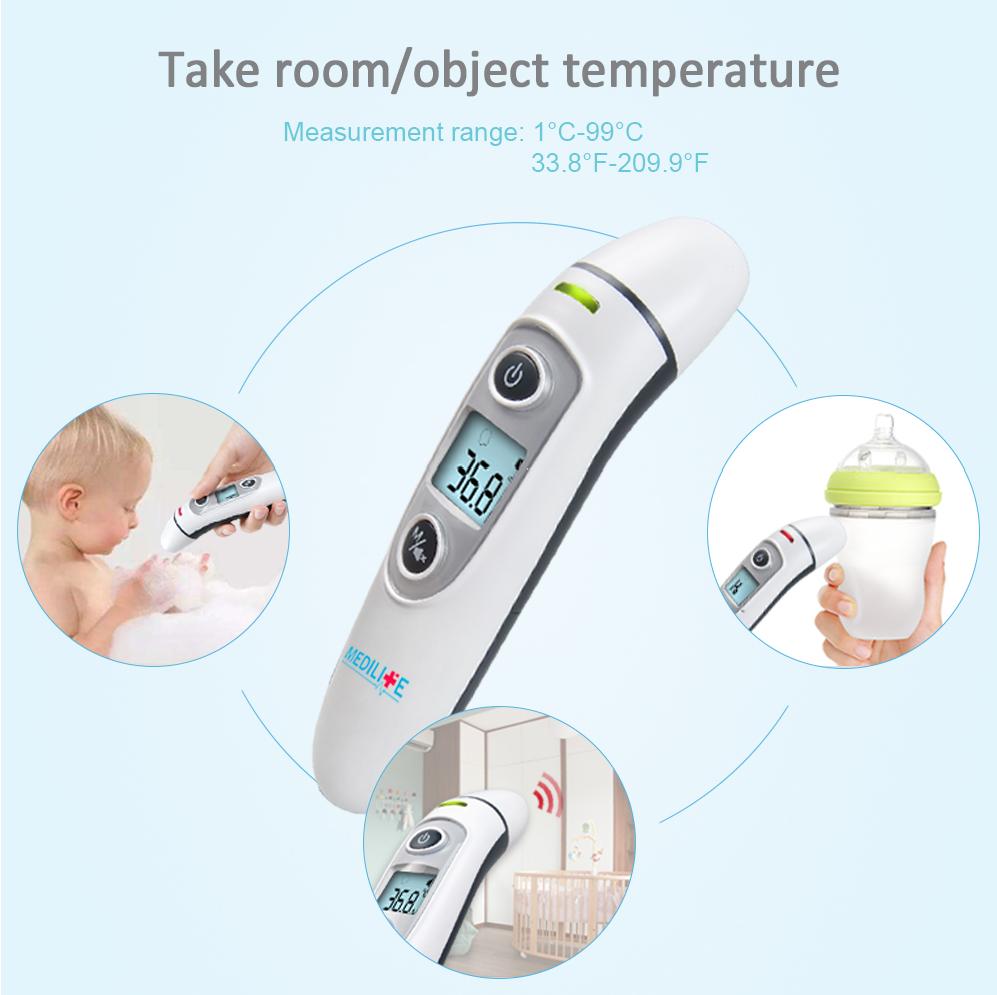 Nhiệt kế điện tử hồng ngoại đo tai và trán Medilife - IFR600 + Tặng máy đo đường huyết Gluneo Lite Hàn Quốc