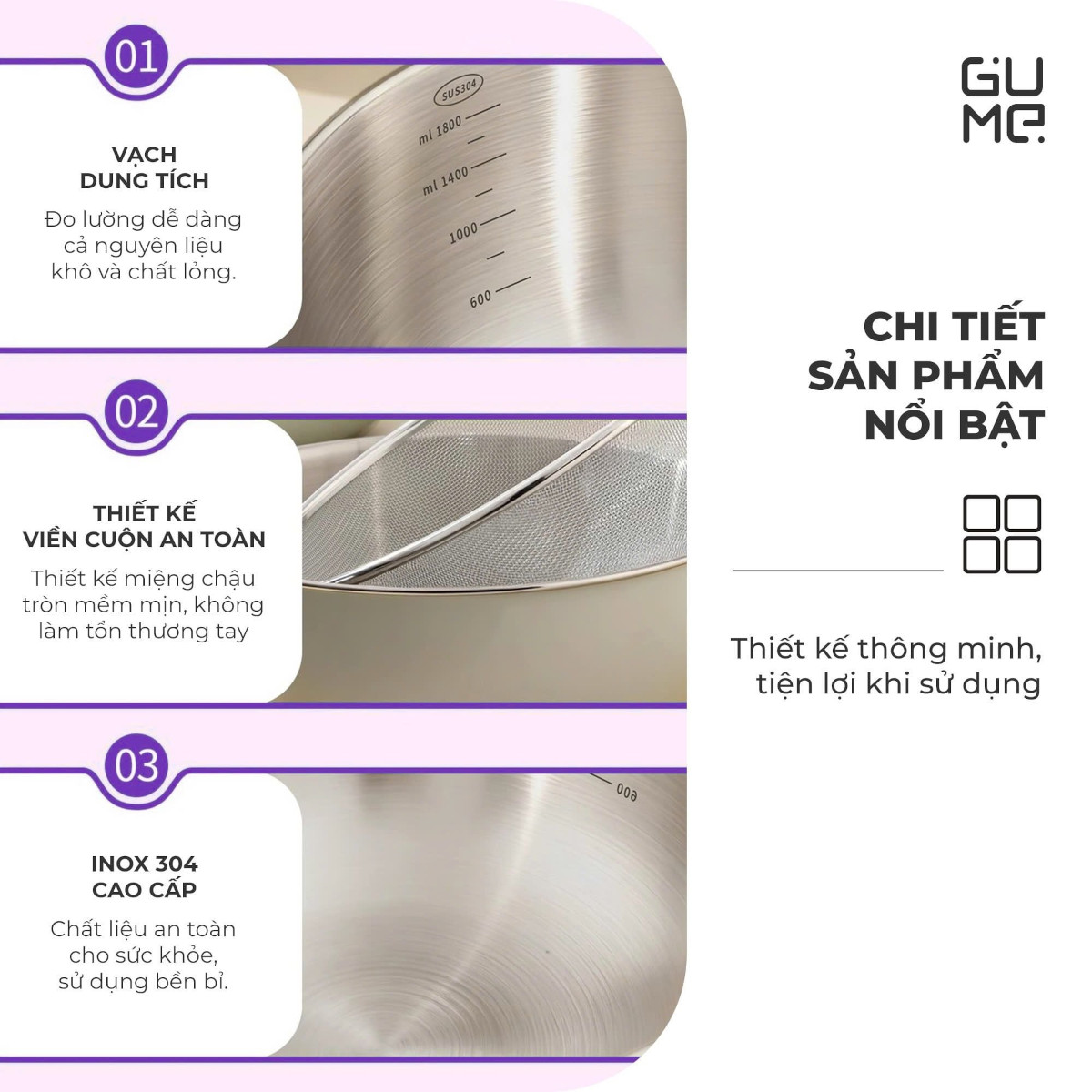 Bộ rổ chậu Inox 304 Hàn Quốc GM-DR0025 size 25cm