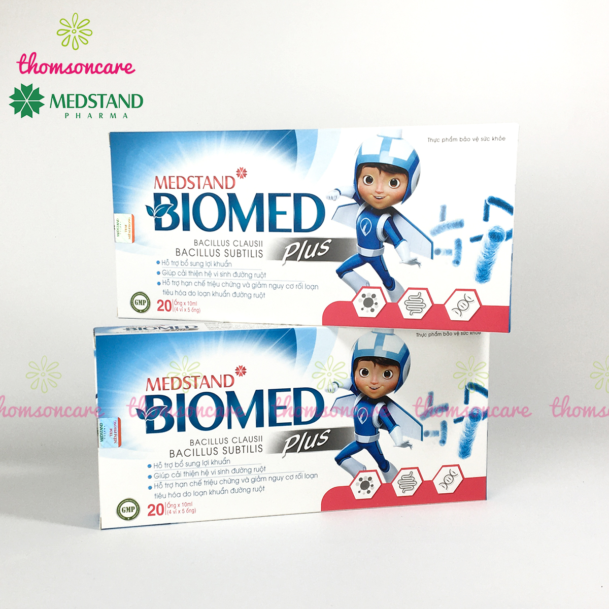 Men vi sinh Medstand Biomed Hộp 20 ống cho bé từ sơ sinh, bổ sung lợi khuẩn, giảm rối loạn tiêu hóa