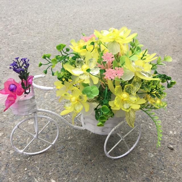 Giỏ xe đạp cắm hoa( ko kèm hoa)