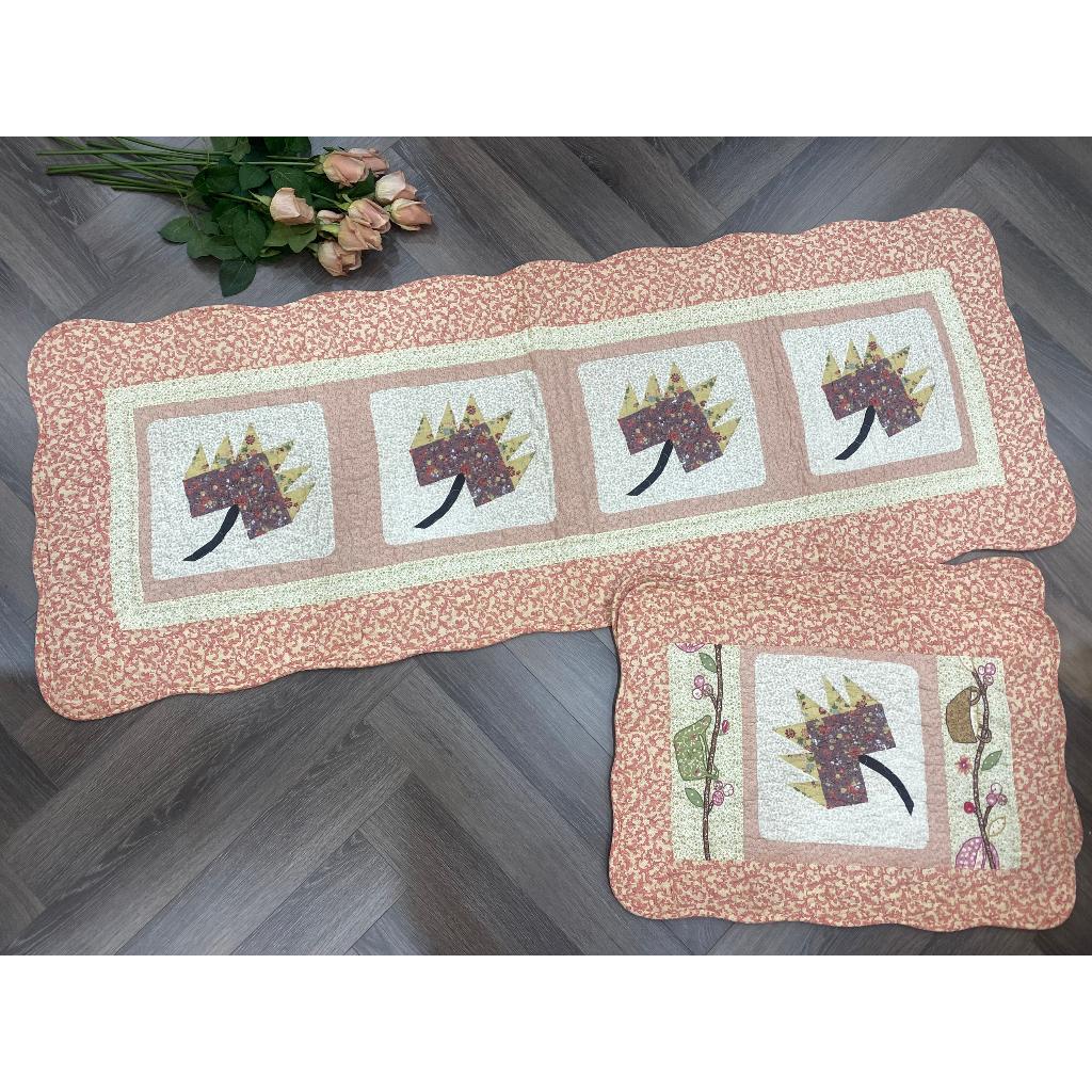 Thảm set 3 - Lá gai - T3N543