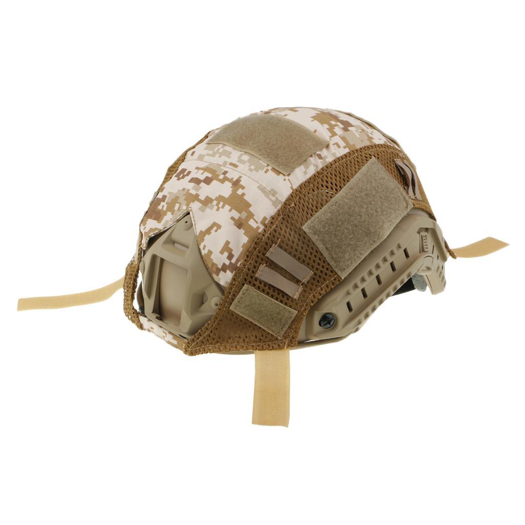 Camouflage Nylon Army Game Gear Combat Helmet Accessories Cover for Fast Helmets