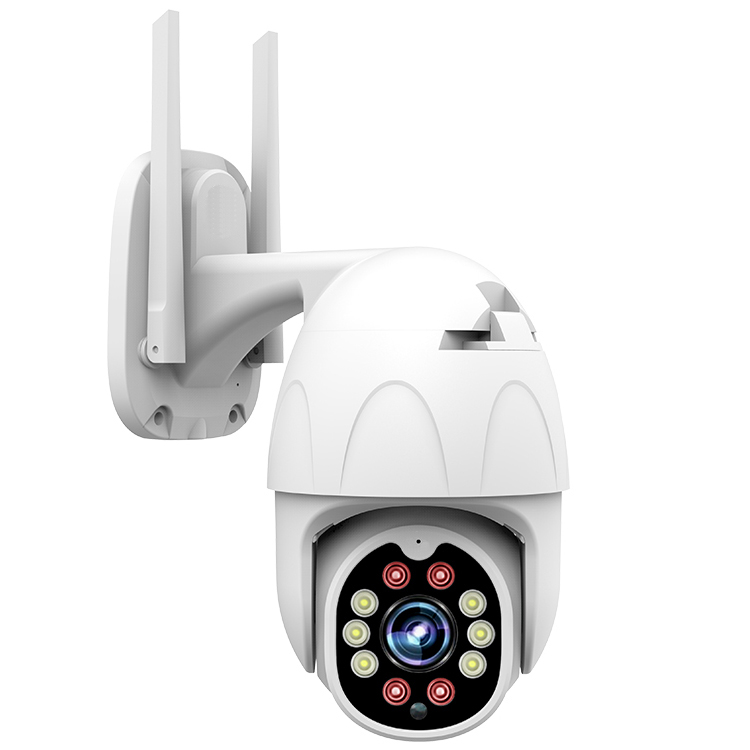 Camera IP Ngoài trời Yoosee PTZ 2 Râu FullHD 1080P 6 LED trợ sáng, 4 LED hồng ngoại, đàm thoại 2 chiều, hỗ trợ xoay 360 (trắng) Hàng Nhập Khẩu