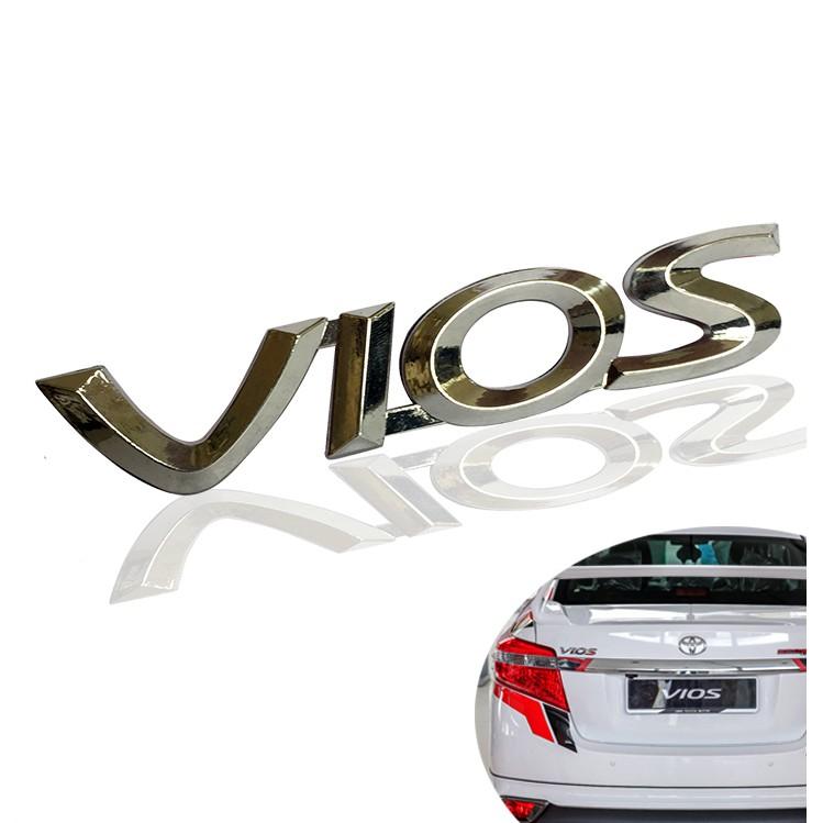 Tem Logo Nổi VIOS Dán Trang Trí Xe