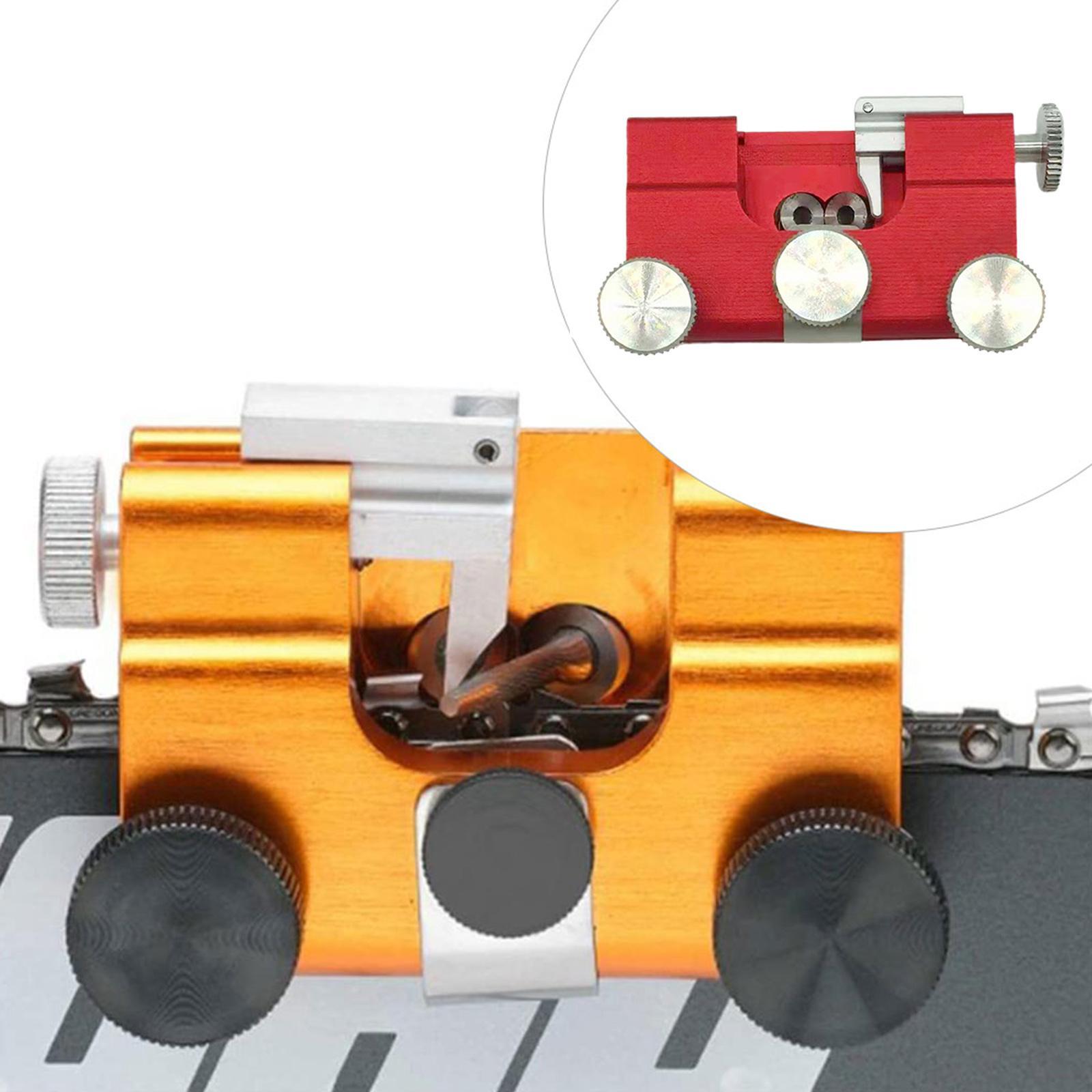 2 Set Manual Chainsaw Sharpener Kit with 2x Grinding Head for Chainsaw