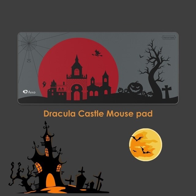 Tấm lót chuột AKKO Dracula Castle XXL_Mới, hàng chính hãng