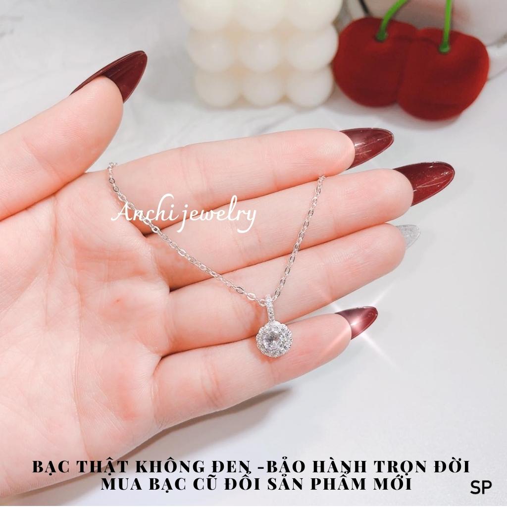 Dây chuyền bạc mặt ngôi sao,Dây chuyền nữ trẻ trung thanh lịch,Anchijewelry