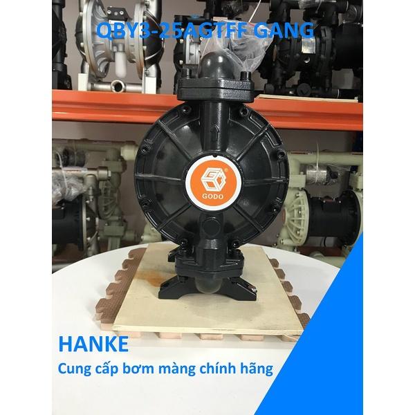 Máy bơm màng khí nén thân gang, GODO QBY3-25AGTFF