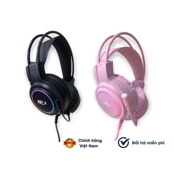 Tai nghe chụp tai RKX 7.1 Gaming Không hộp (Hồng, Đen) New Hàng Chính Hãng - BH 12T