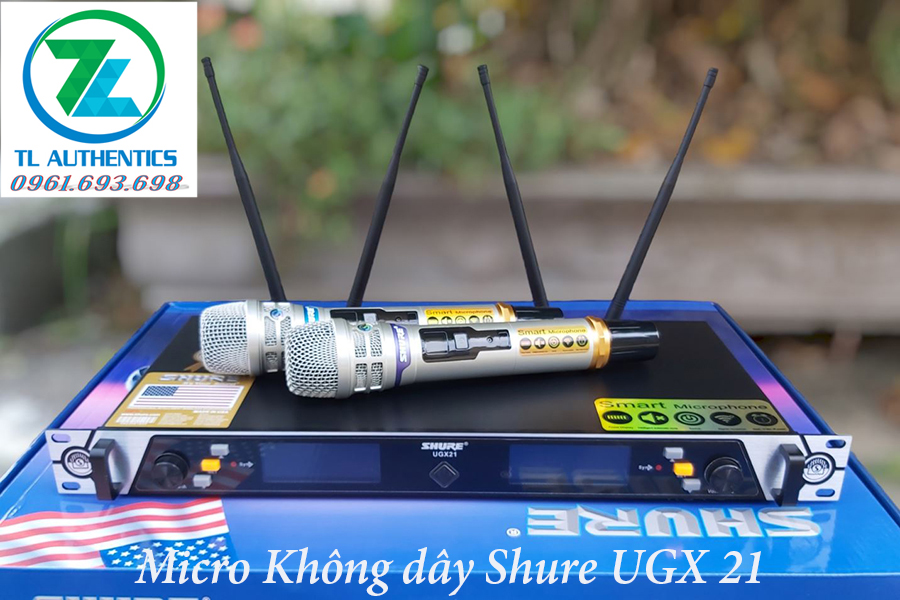 Micro không dây  UGX 21 hàng chính hãng thế hệ 2024,tặng kèm bộ sạc pin + 4 pin 1200mah bảo hành 6 tháng