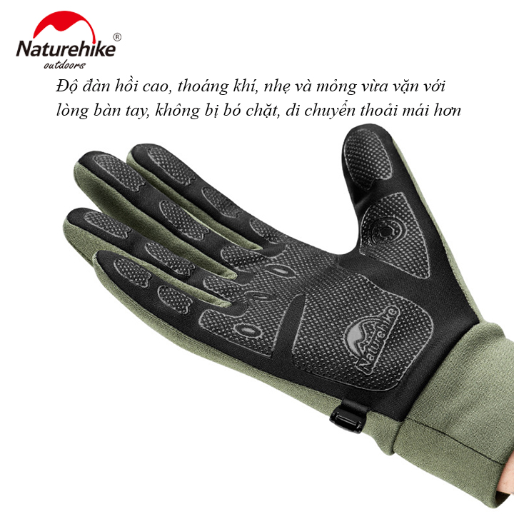 Găng tay cảm ứng, bao tay phượt du lịch dã ngoại Naturehike NH20FS032 hàng chính hãng dành cho cả nam và nữ