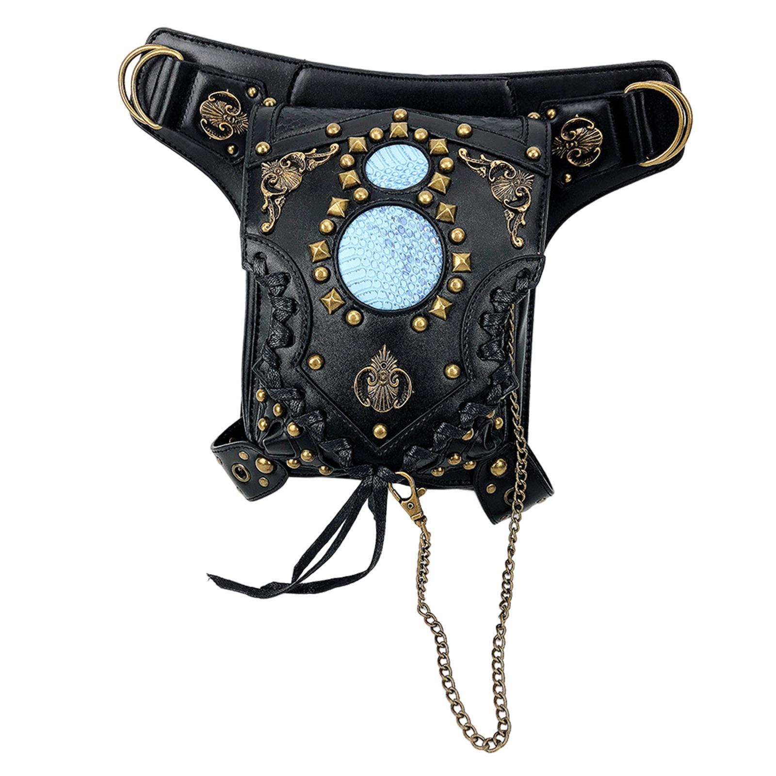 Crossbody Bags Steampunk Waist Bag Fanny Pack Adjustable Strap Women Men Fashion Waist Thigh Bag for Commuting Outdoor Camping