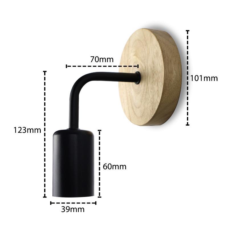 Đèn tường gỗ Vintage Sconce Wall Lightture