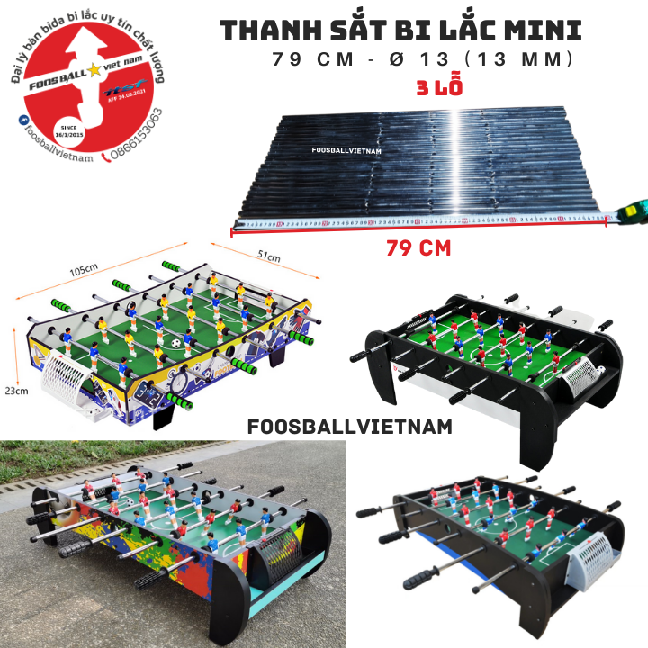 Thanh sắt thay thế bàn bi lắc mini