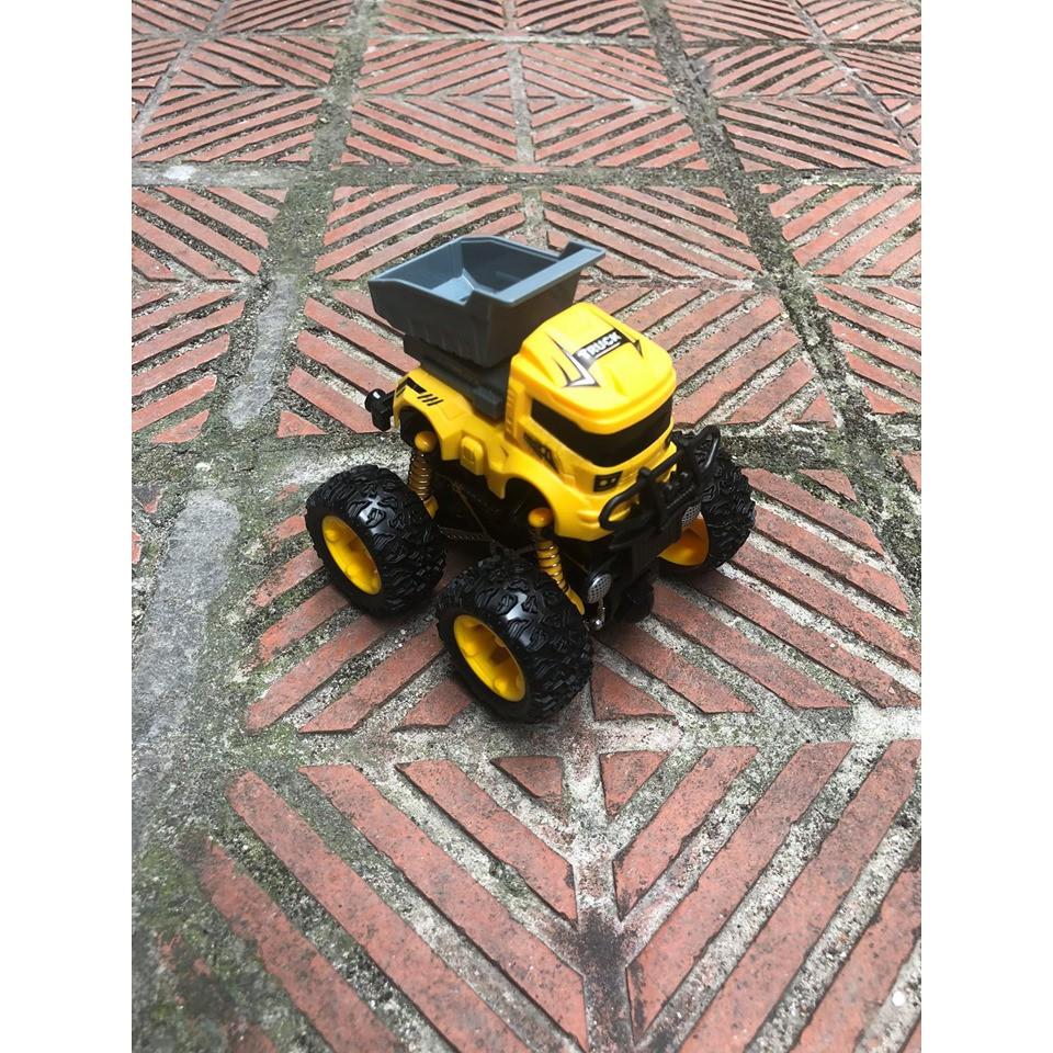 XE ĐỊA HÌNH KHỦNG LONG + XE CÔNG TRÌNH Giảm Xóc, Xoay 360 nhào lộn và chạy đà cực mạnh