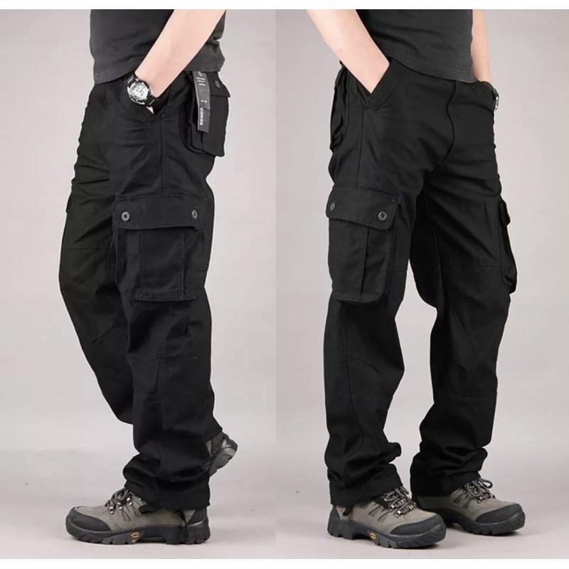 Quần dài kaki nam túi hôp cao cấp