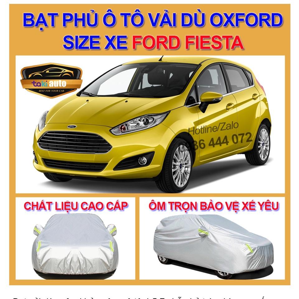 Bạt trùm xe ô tô 4,5 chỗ FORD FIESTA vải dù oxford cao cấp , áo bạt phủ trùm che kín che