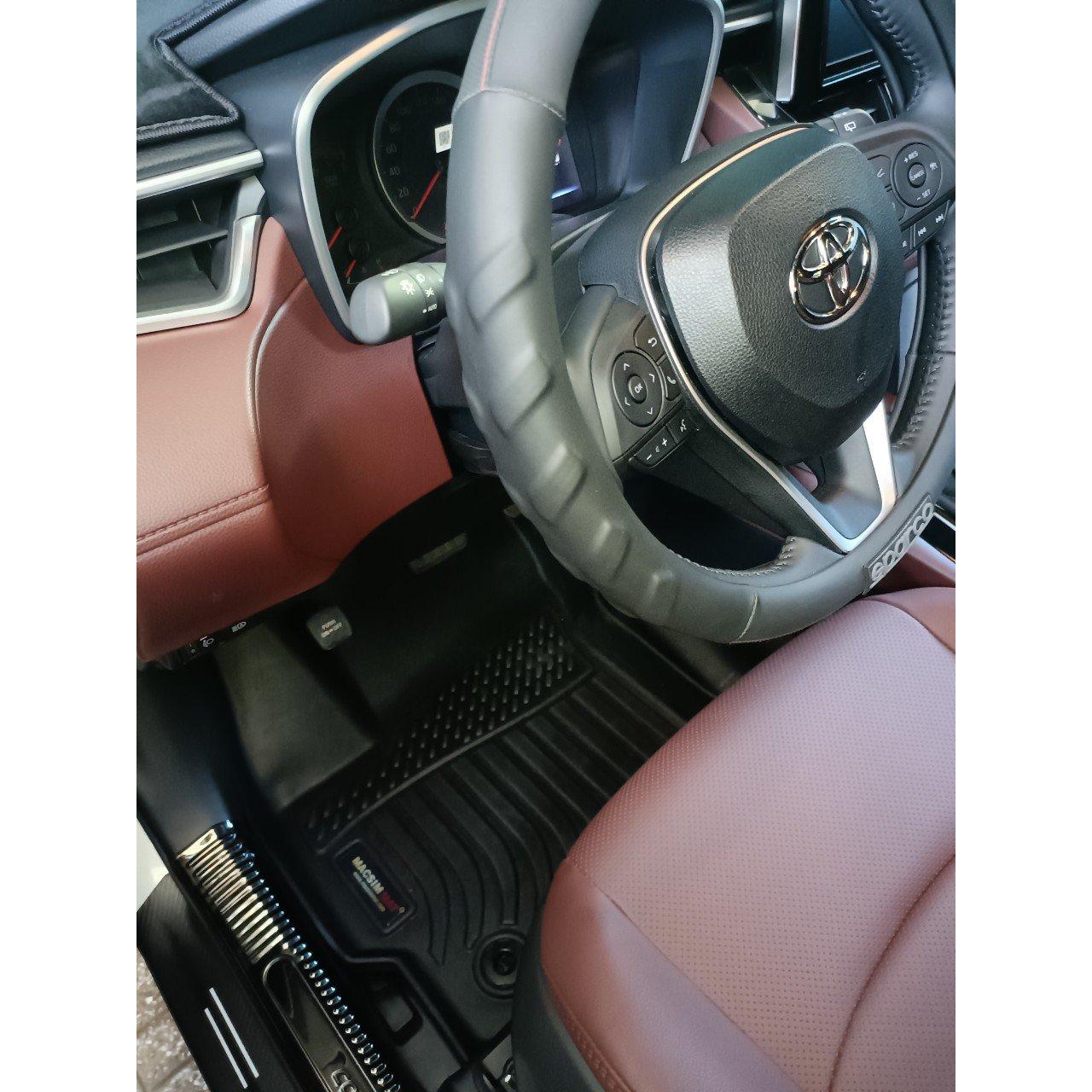 Toyota Cross 2020 - tới nay hàng loại 2,Thảm lót sàn xe ô tô chất liệu TPE thương hiệu Macsim màu đen