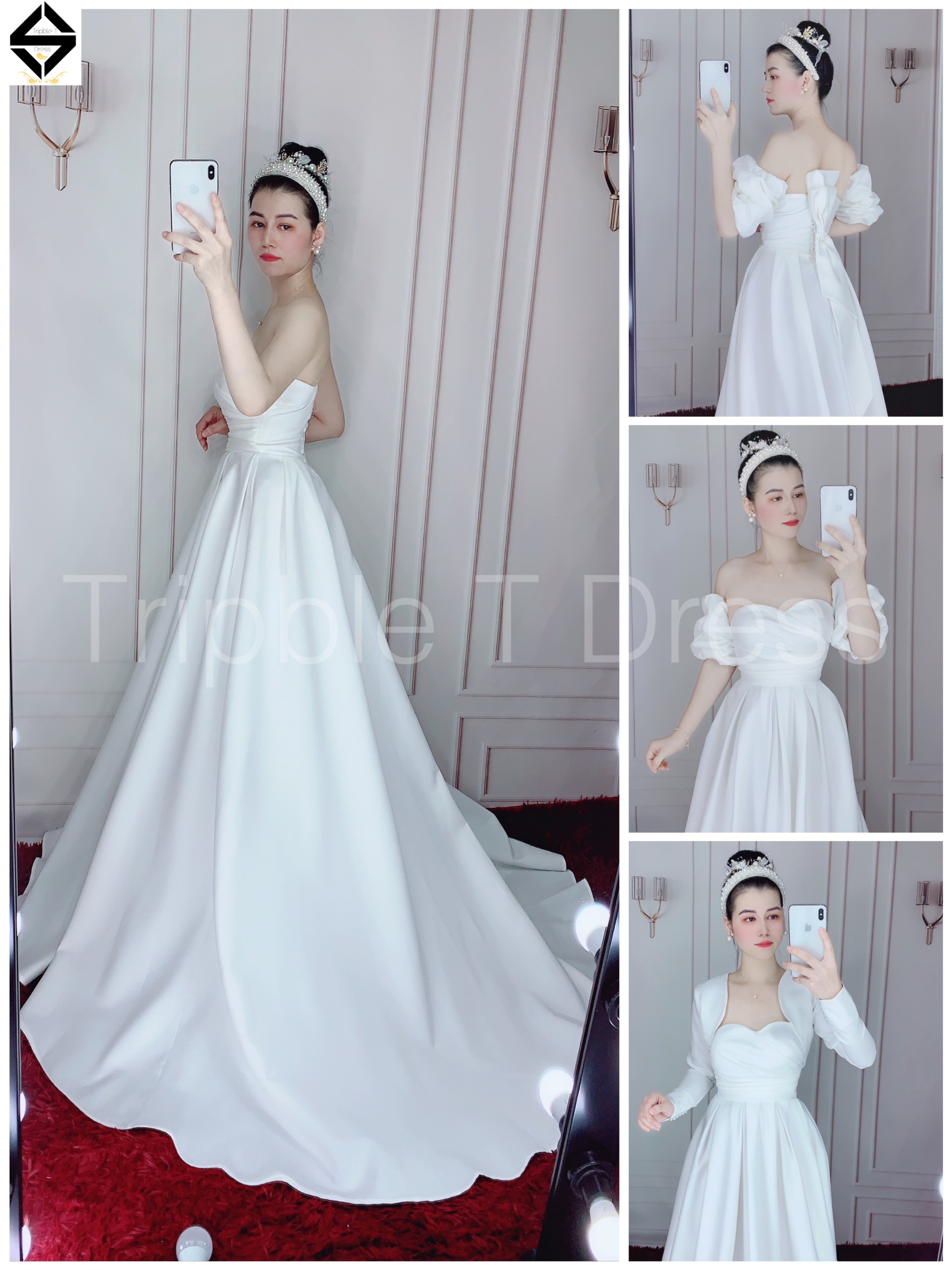 Đâm maxi mặc dâu cưới dự tiệc được 3 - 4 kiểu TRIPBLE T DRESS - size S/M/L -MS171Y