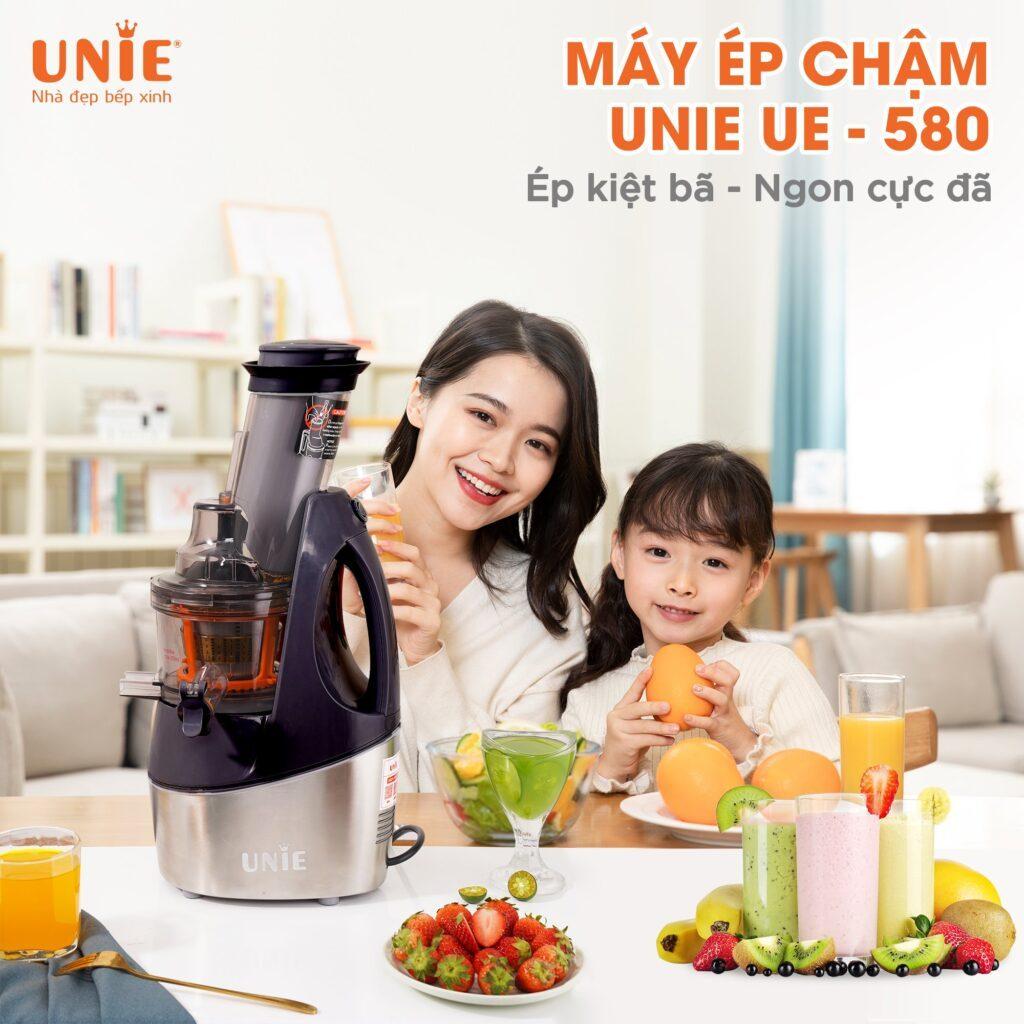 Máy Ép Chậm Unie UE580, 240w - Ép Kiệt Bã, Hàng Chính Hãng