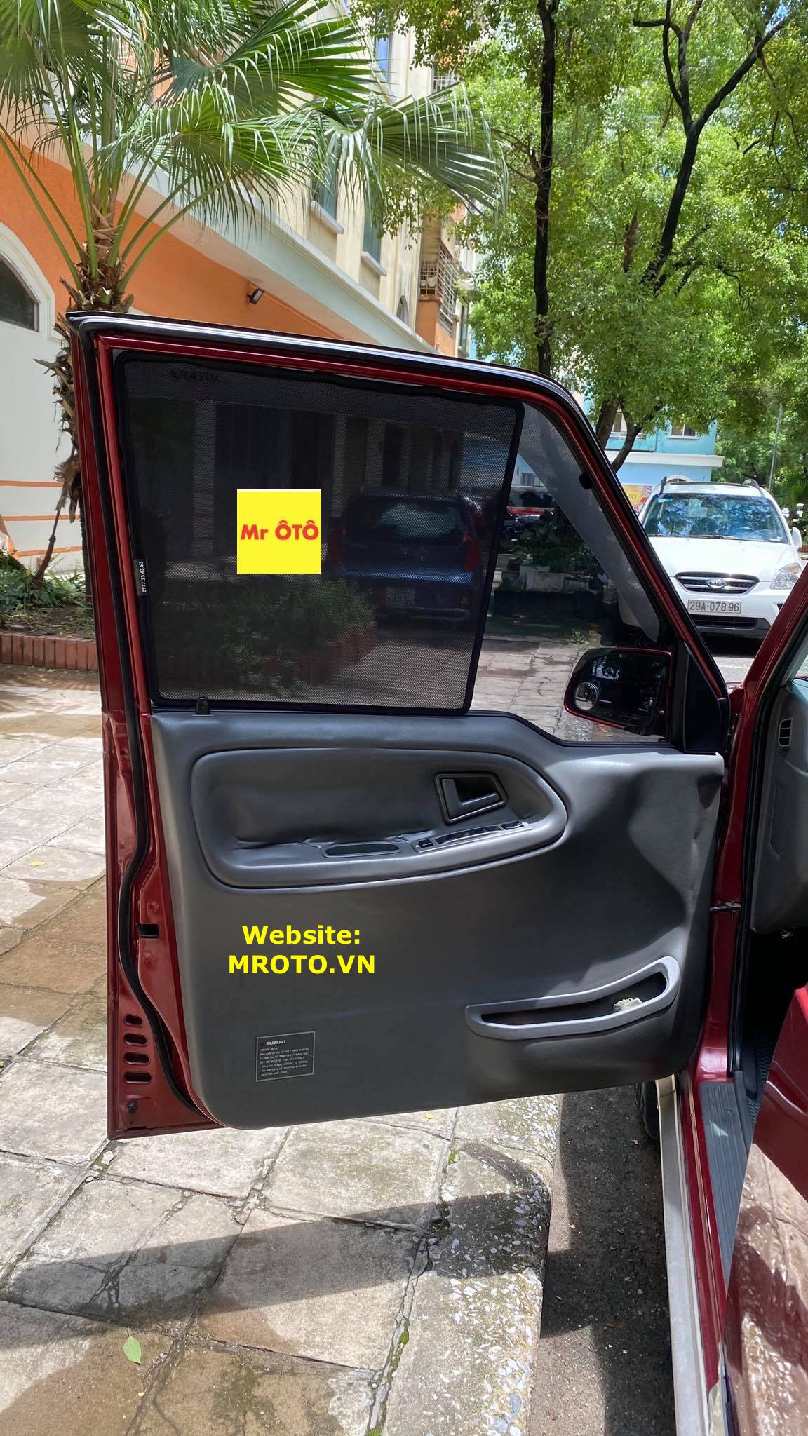 Rèm Che nắng xe Suzuki Vitara 2002-2008 loại 1 có hút nam châm, Vải dày dặn, chống nắng tuyệt đối