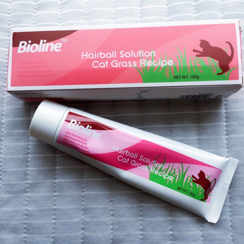 Gel Dinh Dưỡng Tiêu Búi Lông Cho Mèo Bioline Hairball Solution 100g