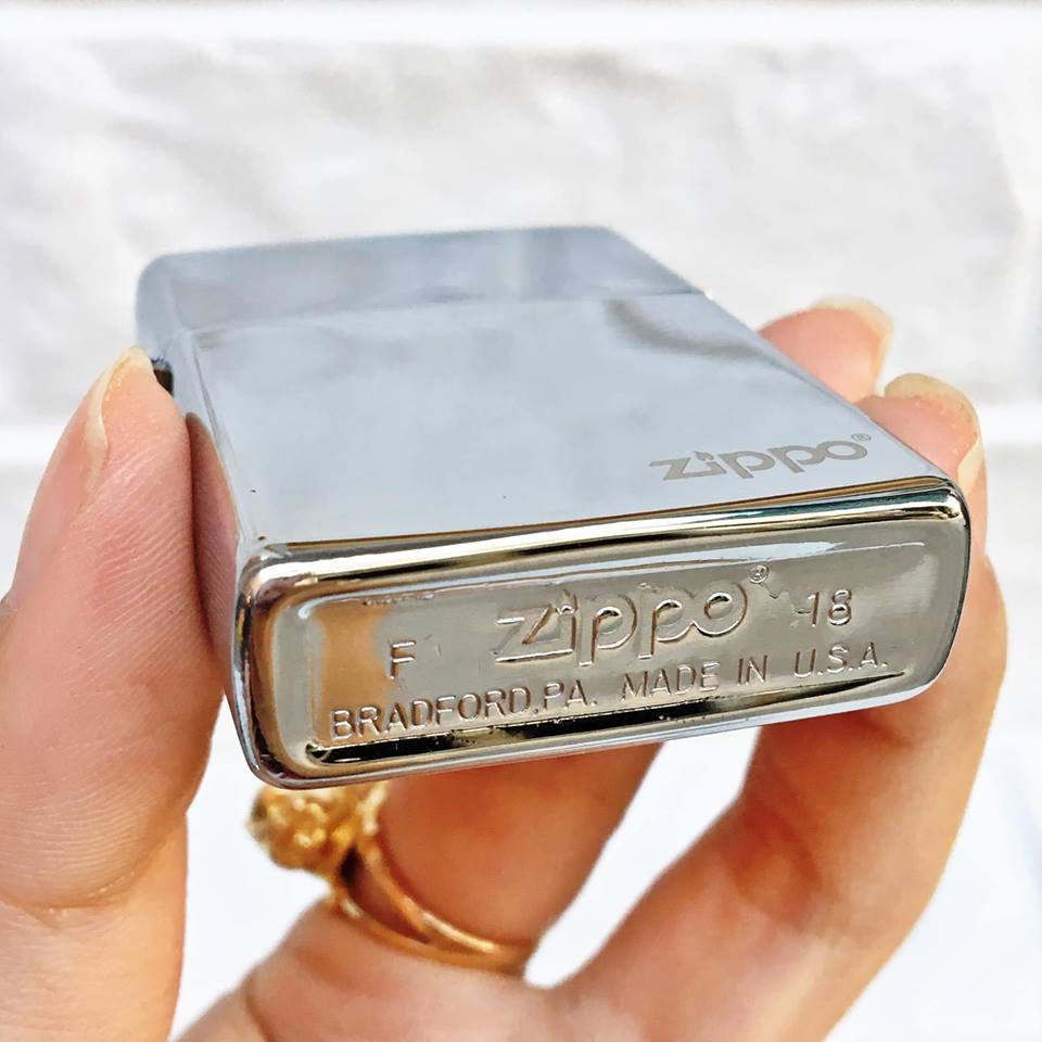 Bật lửa Zippo bạc (trơn bóng bạc) - Zippo Fullbox