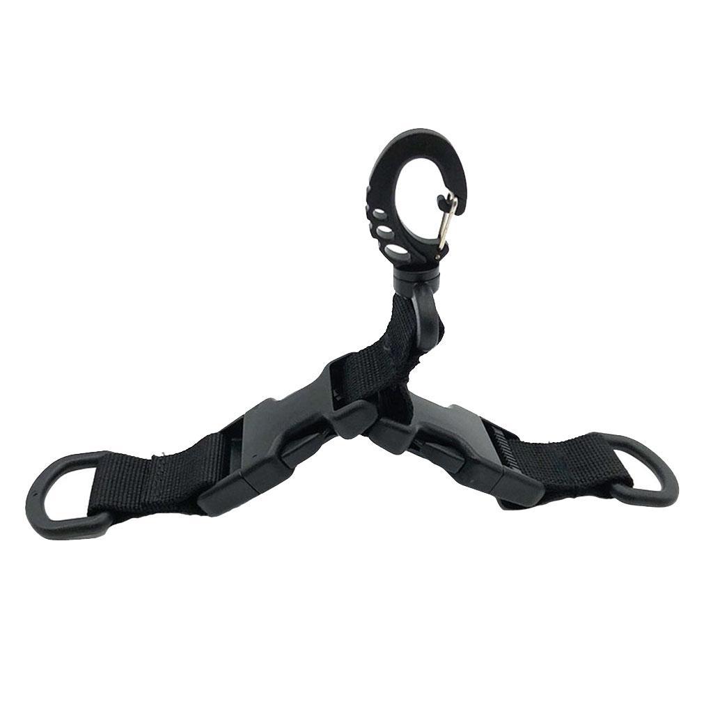 2x Outdoor Nylon Webbing Backpack Buckle Quick Hanger for Molle