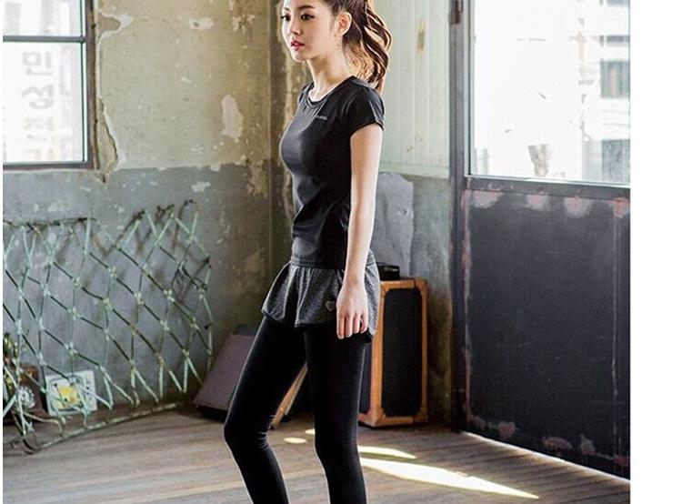 Quần legging nữ tập gym 2 lớp Quảng Châu với lớp trong thun lạnh ống dài lớp ngoài lớp sóc thoải mái QTQ001