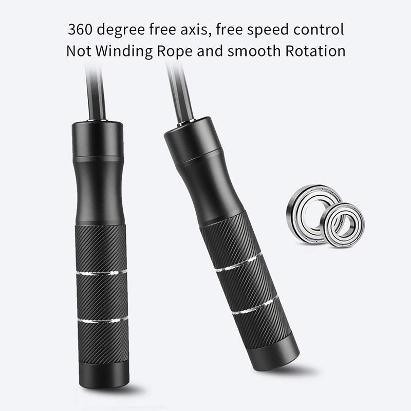 TMT Có Trọng Số Nhảy Dây Tập Luyện Bỏ Qua PU Dây Có Thể Điều Chỉnh Hợp Kim Nhôm Tốc Độ Crossfit Nhảy Cho Thể Dục Tập Thể Dục Đào Tạo