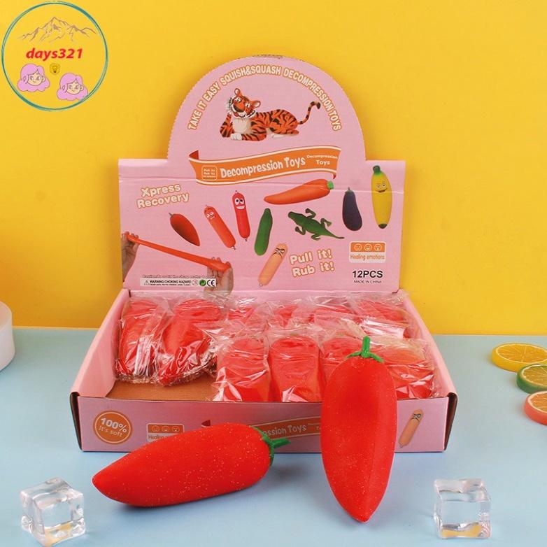 Squishy HÌNH QUẢ ỚT Mochi đồ chơi bóp tay mềm mịn dễ thương chân thực giảm stress co dãn đàn hồi ngộ nghĩnh bóp