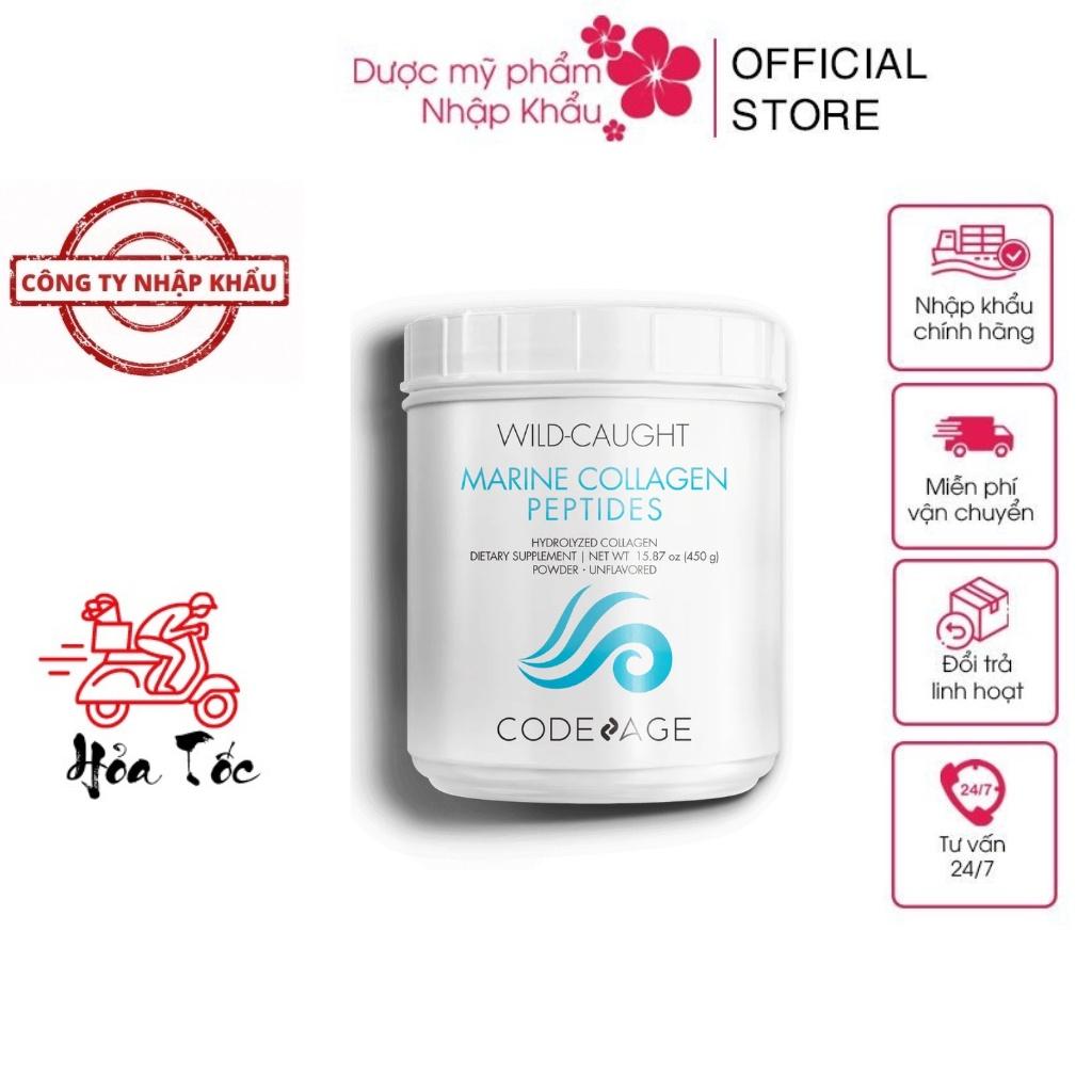 HÀNG NHẬP KHẨU - Bột uống Collagen thuỷ phân Code Age Wild Caught Marine Collagen Peptides Trẻ Hóa Căng Mịn Da CodeAge