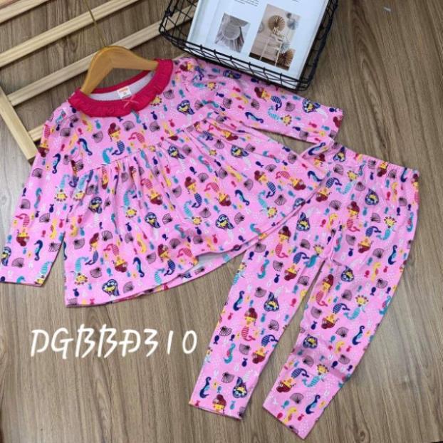 Bộ dài tay thun borip cho bé gái size đại từ 25 đến 40kg  -