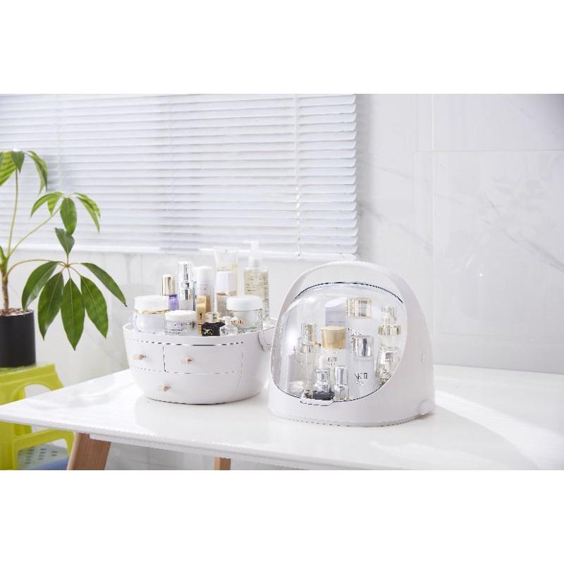 Kệ đựng mỹ phẩm du lịch mini 33.5*26*22cm hạn chế bụi bẩn, bảo vệ mỹ phẩm