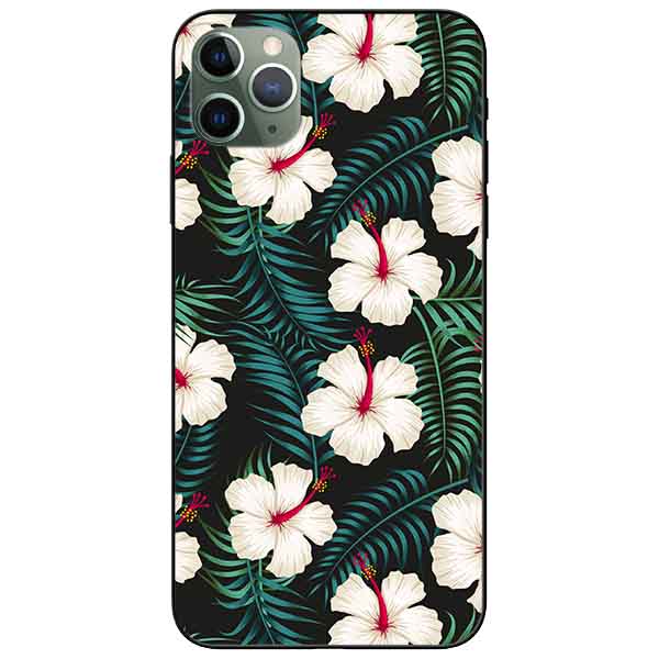 Ốp lưng in cho Iphone 11 Pro Mẫu Hoa Trắng