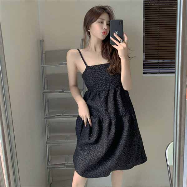 Đầm maxi hai dây xoè công chúa retro [HÀNG CHUẨN] đi biển hoặc dạ tiệc