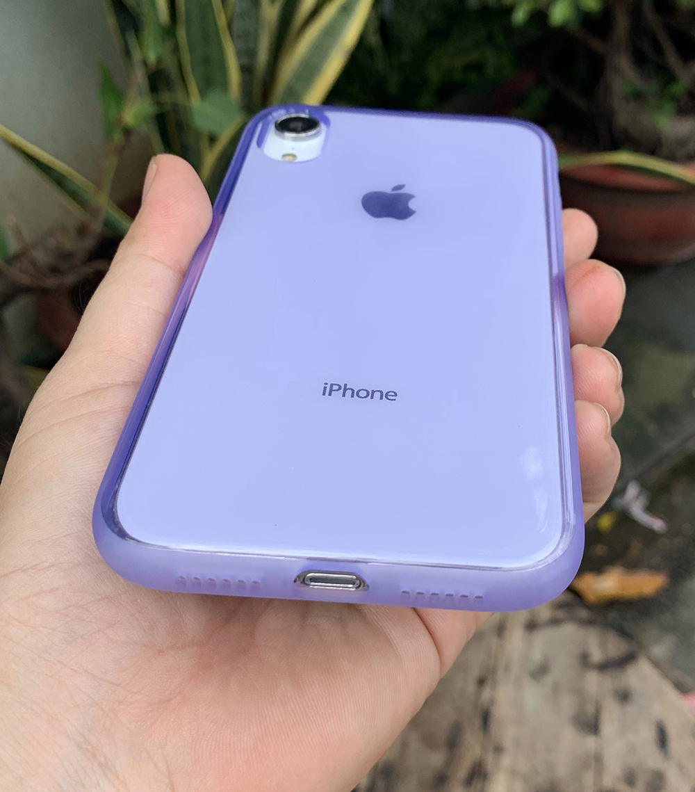 Ốp lưng dẻo cao cấp dành cho iPhone XR - Màu tím mờ